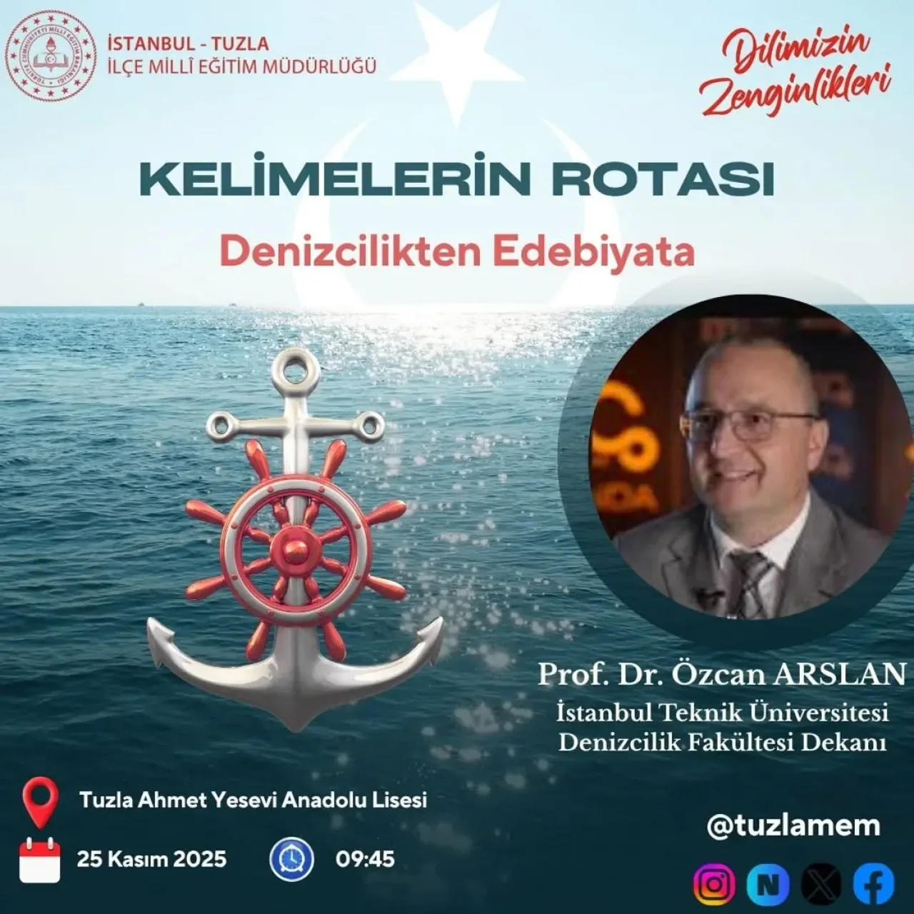 İTÜ Denizcilik Fakültesi Dekanı Prof. Dr. Özcan Arslan, Tuzla'da Öğrencilerle Buluşuyor İTÜ Denizcilik Fakültesi Dekanı Prof. Dr. Özcan Arslan, Tuzla'da Öğrencilerle Buluşuyor