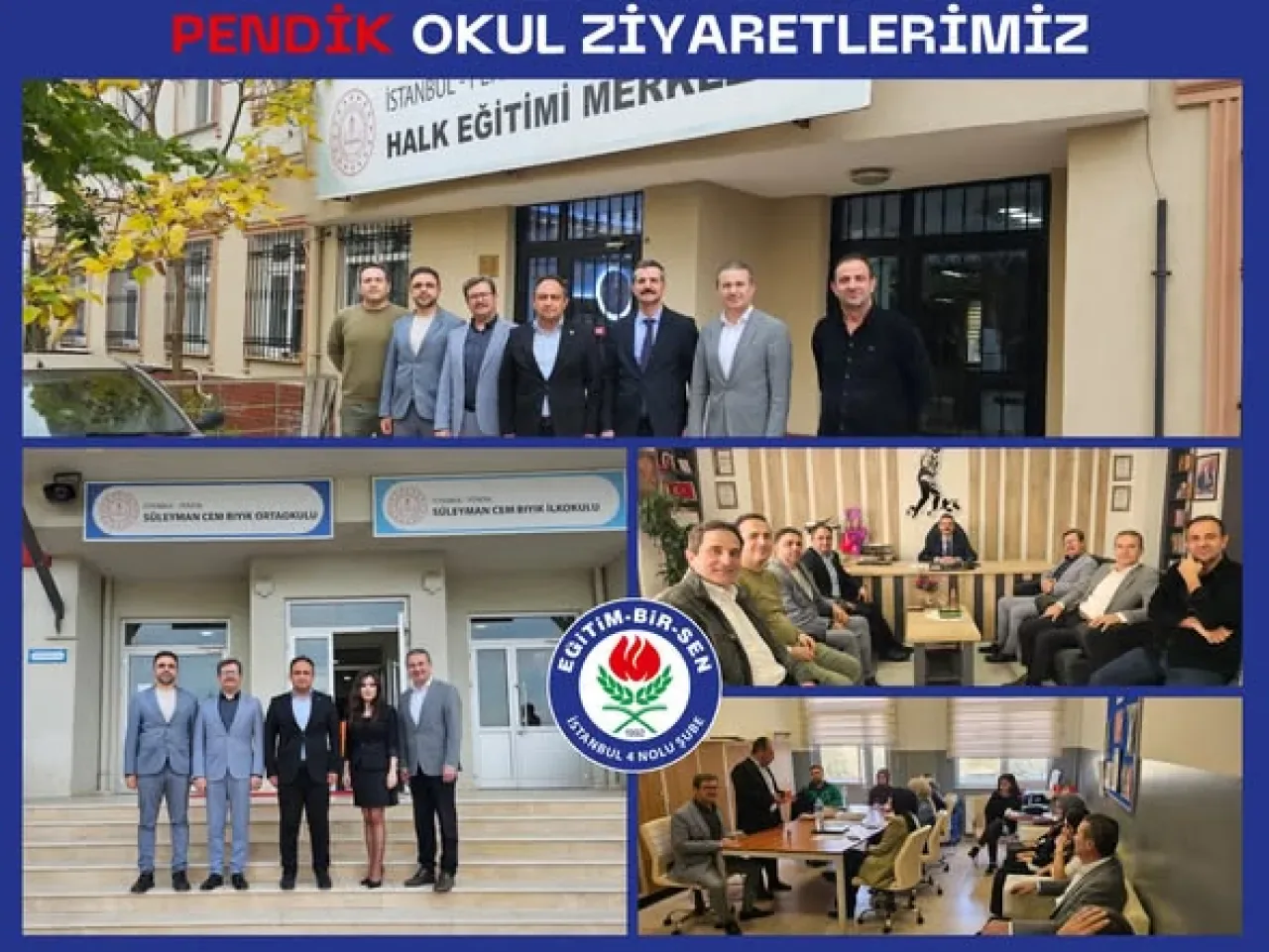 Eğitim-Bir-Sen Pendik'te Okul Ziyaretlerini Sürdürüyor Eğitim-Bir-Sen Pendik'te Okul Ziyaretlerini Sürdürüyor