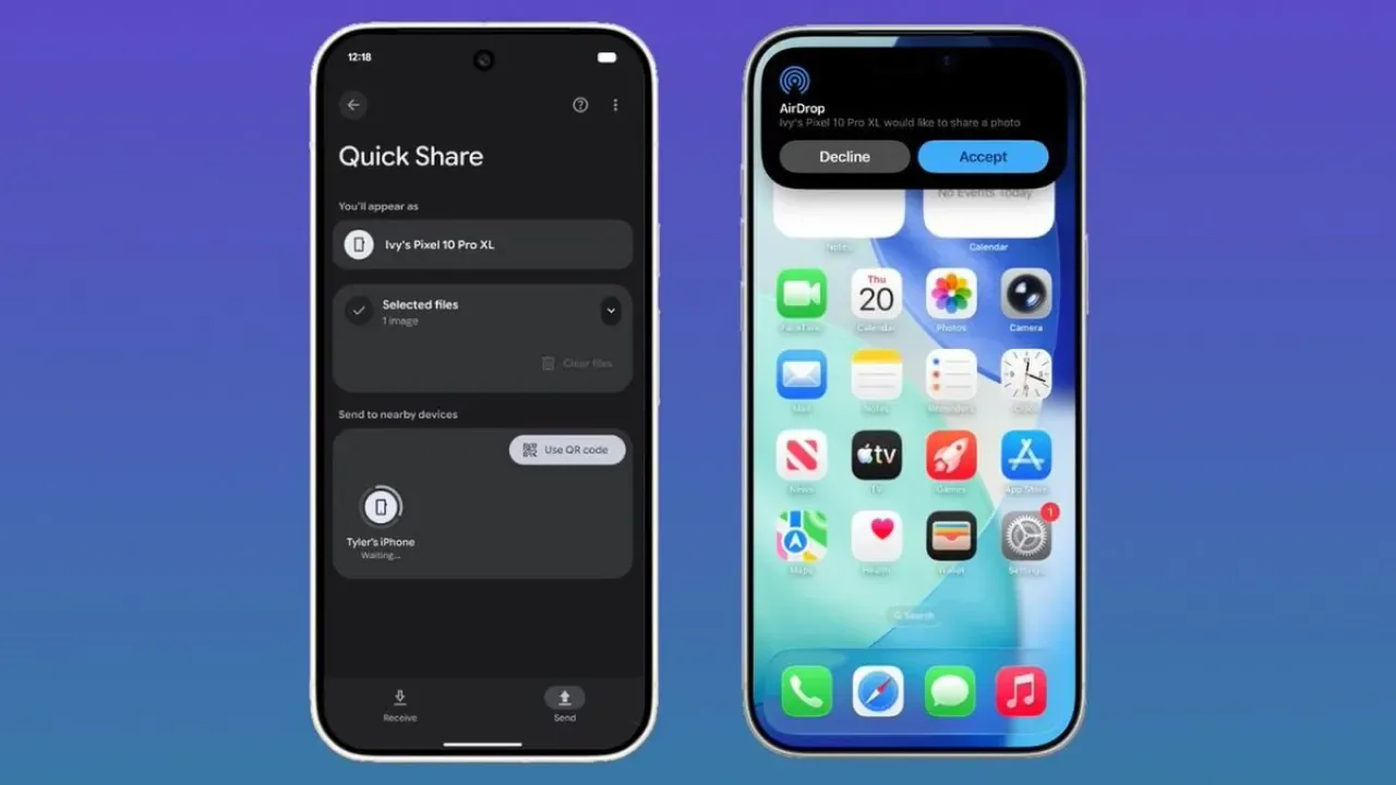 Android'e AirDrop Benzeri Özellik Geldi: Yakındaki Cihazlarla Kolay Paylaşım Android'e AirDrop Benzeri Özellik Geldi: Yakındaki Cihazlarla Kolay Paylaşım
