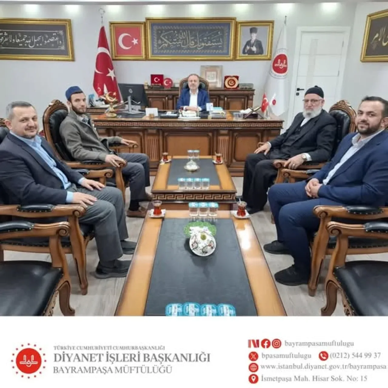 Bayrampaşa Müftülüğü'nde İslami İlimler ve Eğitim İş Birliği Ziyareti Bayrampaşa Müftülüğü'nde İslami İlimler ve Eğitim İş Birliği Ziyareti