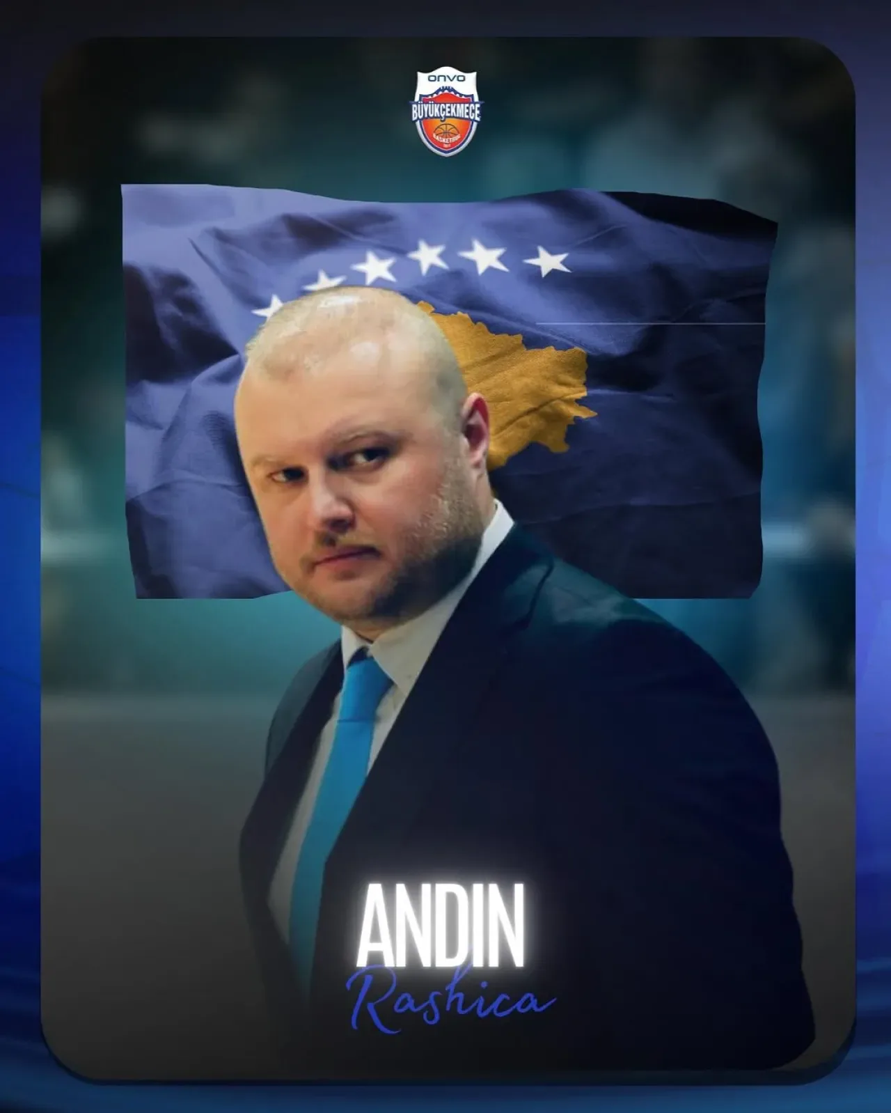 Onvo Büyükçekmece Basketbol Yardımcı Antrenörü Andin Rashica, Kosova A Milli Takımı'nda Onvo Büyükçekmece Basketbol Yardımcı Antrenörü Andin Rashica, Kosova A Milli Takımı'nda