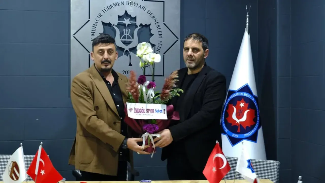 İnegölspor Yönetimi, Türkmen Boyları Federasyonu'nu Ziyaret Etti İnegölspor Yönetimi, Türkmen Boyları Federasyonu'nu Ziyaret Etti