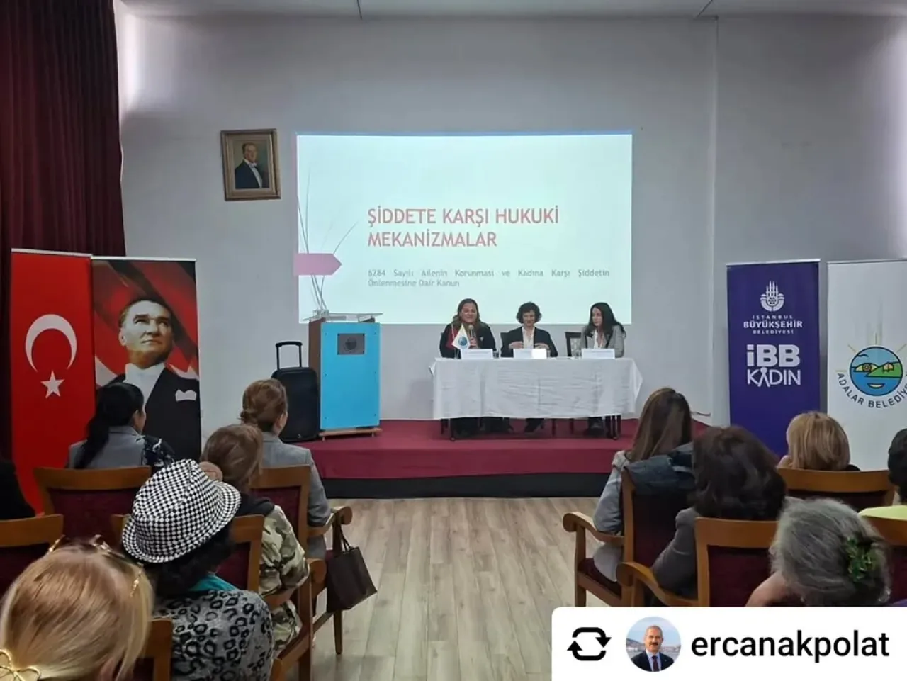 Adalar'da 25 Kasım Öncesi Kadın Hakları ve Şiddetle Mücadele Semineri Düzenlendi Adalar'da 25 Kasım Öncesi Kadın Hakları ve Şiddetle Mücadele Semineri Düzenlendi