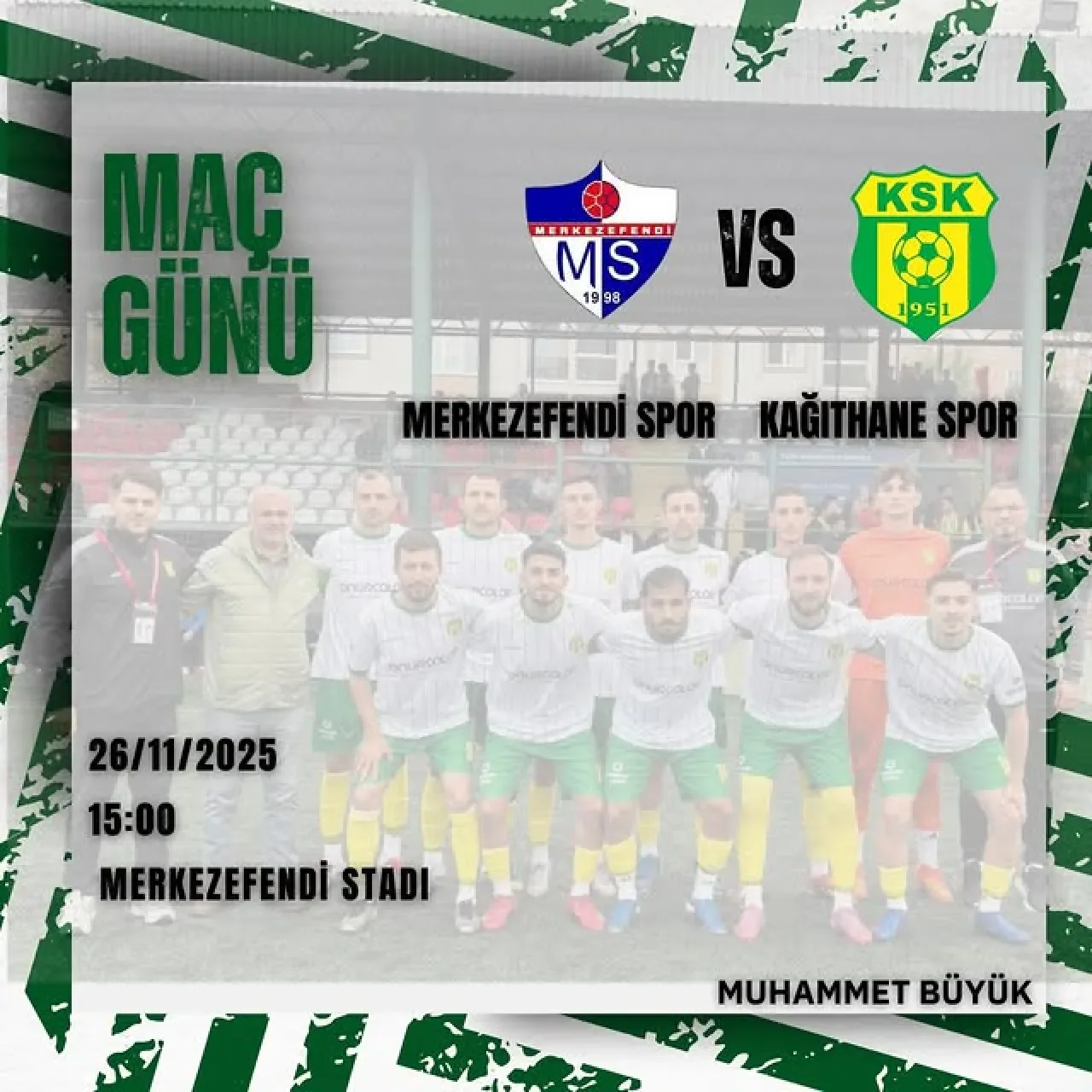 Kağıthane Spor Kulübü, Merkezefendi Spor ile Deplasmanda Karşılaşacak Kağıthane Spor Kulübü, Merkezefendi Spor ile Deplasmanda Karşılaşacak