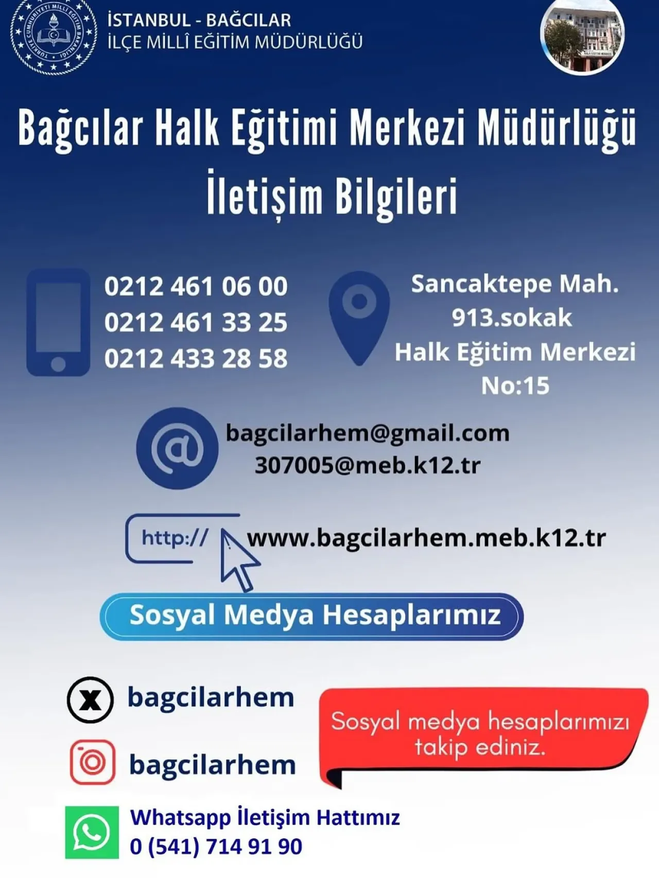 Bağcılar Halk Eğitim Merkezi, Yıl Boyu Ücretsiz Kurs İmkanı Sunuyor Bağcılar Halk Eğitim Merkezi, Yıl Boyu Ücretsiz Kurs İmkanı Sunuyor