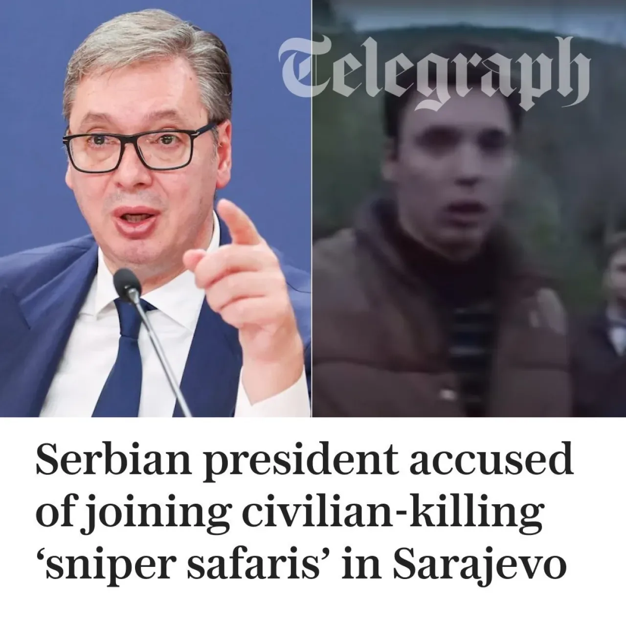 Sırbistan Cumhurbaşkanı Vucic Hakkında Bosna Savaşı'nda Sivillere Keskin Nişancılık Yaptığı İddiasıyla İtalya'da Suç Duyurusu Sırbistan Cumhurbaşkanı Vucic Hakkında Bosna Savaşı'nda Sivillere Keskin Nişancılık Yaptığı İddiasıyla İtalya'da Suç Duyurusu