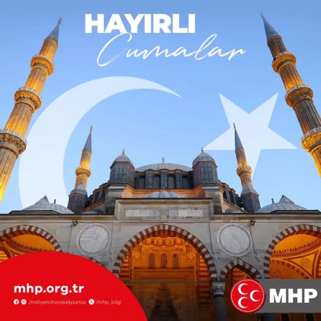 MHP Etimesgut İlçe Başkanlığı'ndan Hayırlı Cumalar Mesajı MHP Etimesgut İlçe Başkanlığı'ndan Hayırlı Cumalar Mesajı