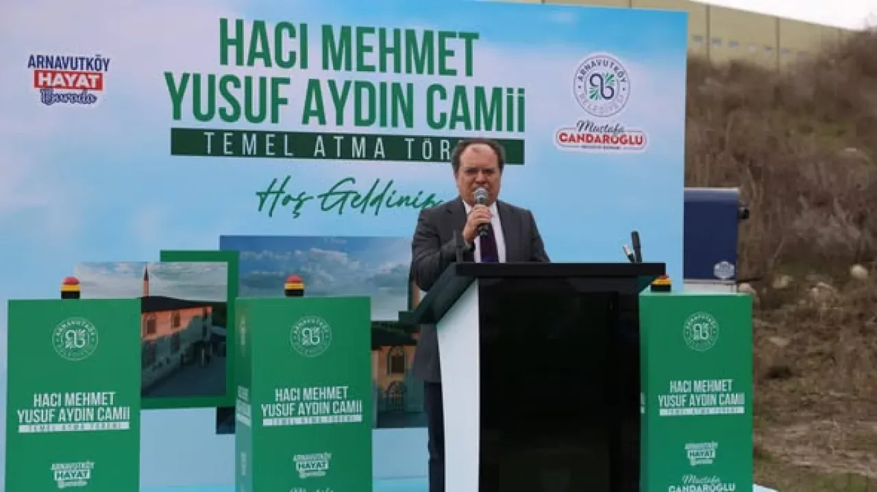 Arnavutköy Ömerli'de Yeni Caminin Temeli Dualarla Atıldı Arnavutköy Ömerli'de Yeni Caminin Temeli Dualarla Atıldı