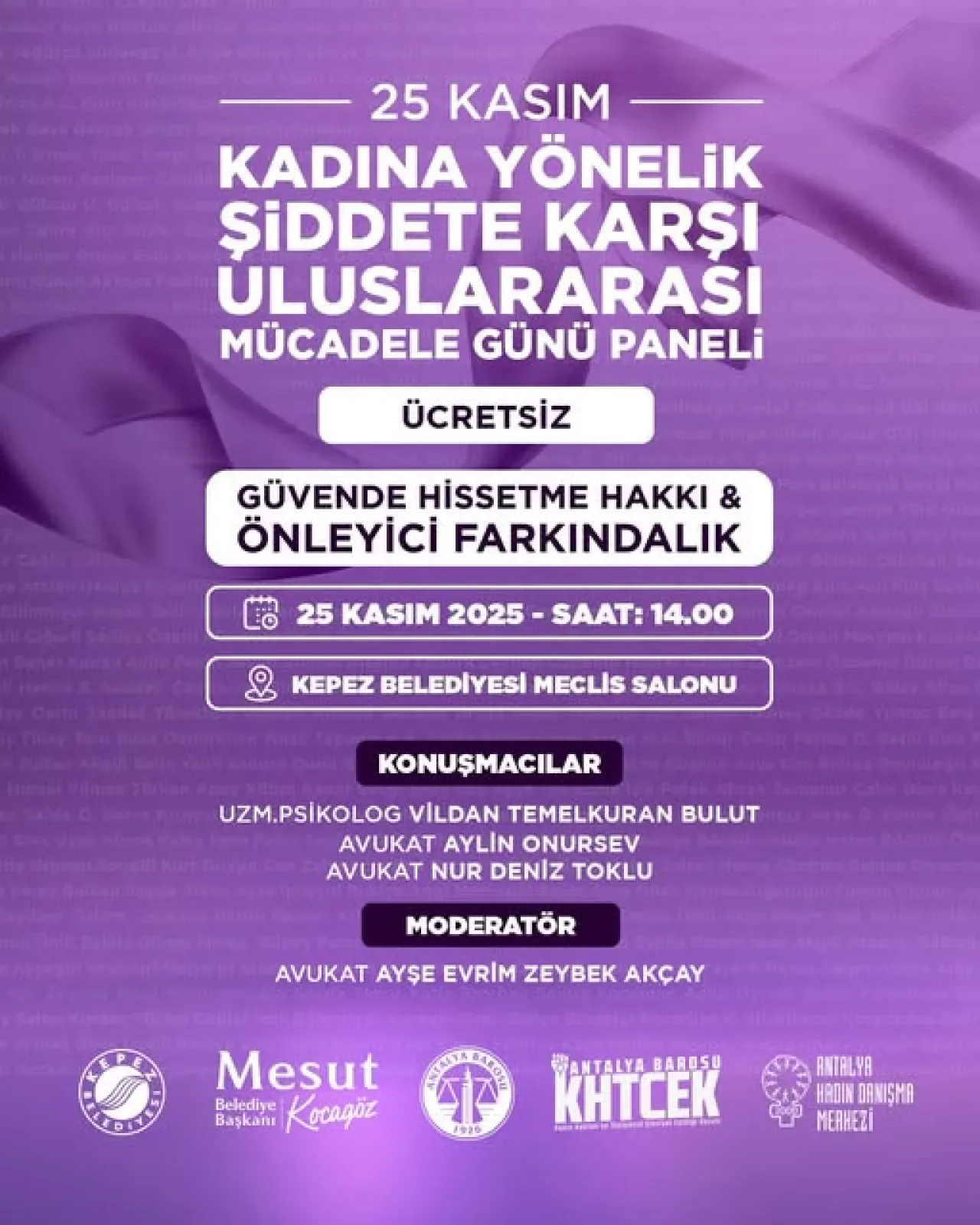 Kepez'de Kadına Yönelik Şiddetle Mücadele Paneli Düzenleniyor Kepez'de Kadına Yönelik Şiddetle Mücadele Paneli Düzenleniyor