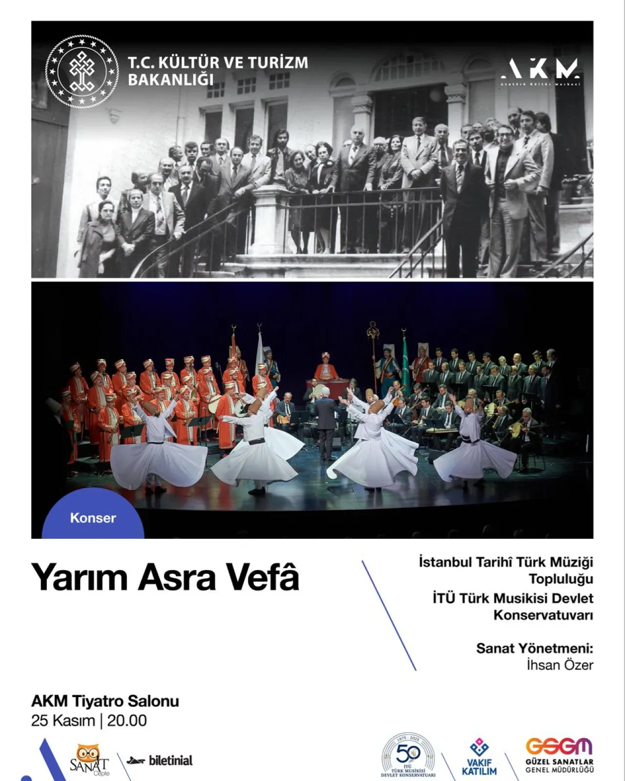 İTÜ Türk Musikisi Devlet Konservatuvarı, 50. Yılını AKM'de Muhteşem Bir Konserle Kutluyor İTÜ Türk Musikisi Devlet Konservatuvarı, 50. Yılını AKM'de Muhteşem Bir Konserle Kutluyor