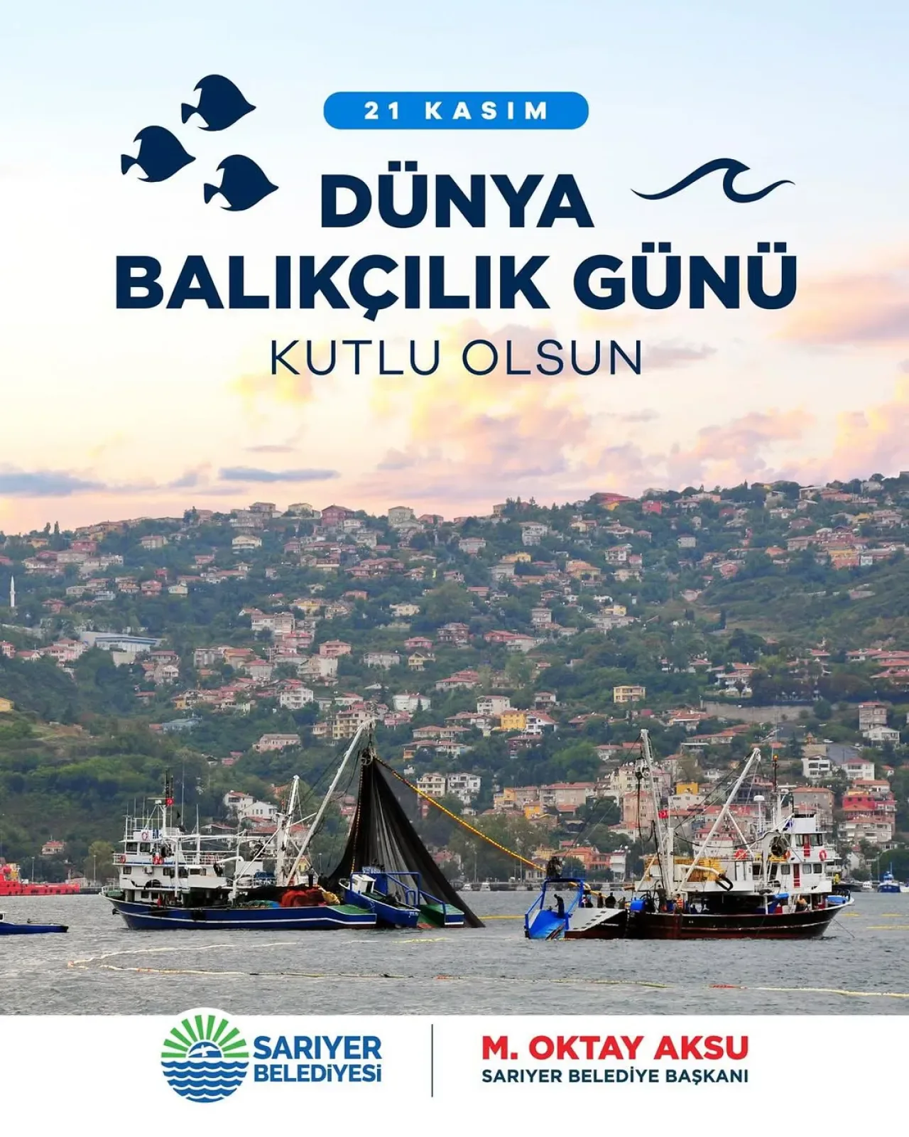 Sarıyer'de Balıkçıların Dünya Balıkçılık Günü Kutlandı Sarıyer'de Balıkçıların Dünya Balıkçılık Günü Kutlandı
