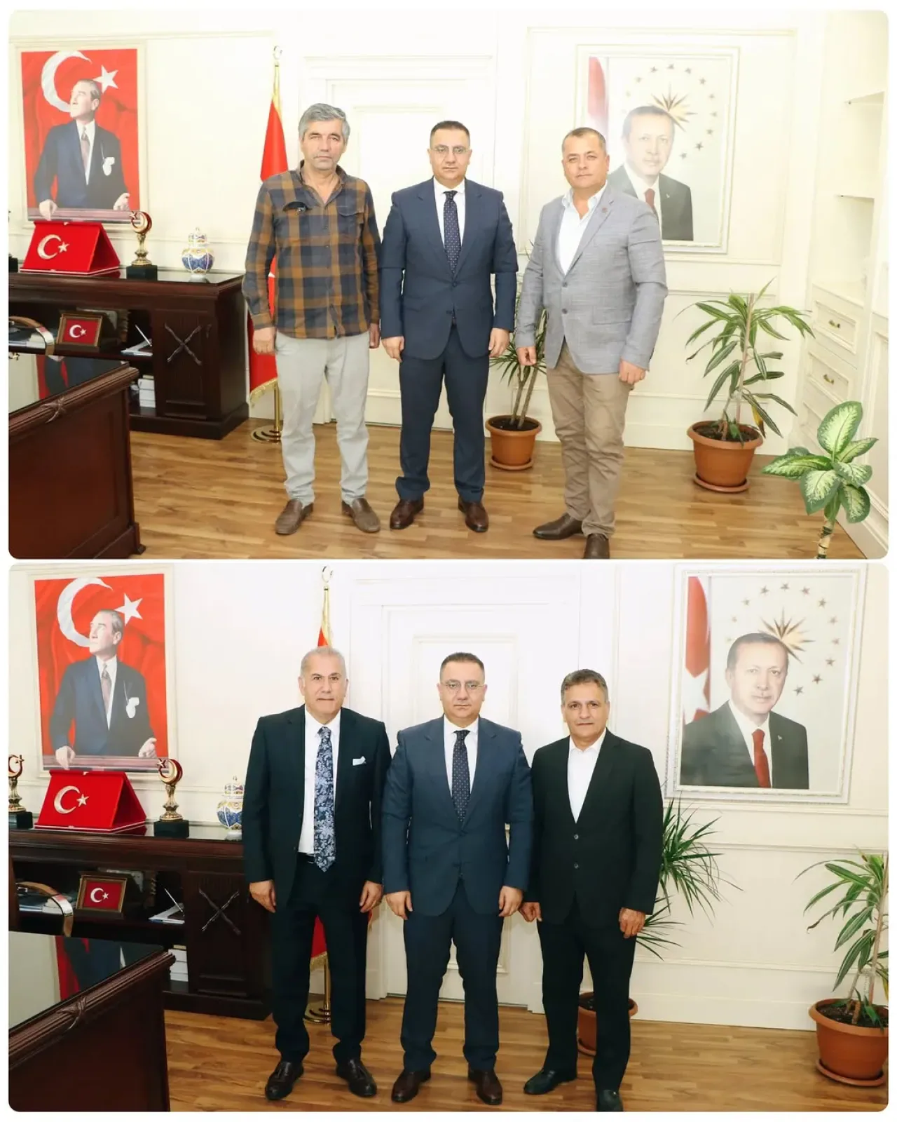Sancaktepe Kaymakamı Naif Yavuz'a Mahalle Muhtarı ve Belediye Mühendisinden Ziyaret Sancaktepe Kaymakamı Naif Yavuz'a Mahalle Muhtarı ve Belediye Mühendisinden Ziyaret
