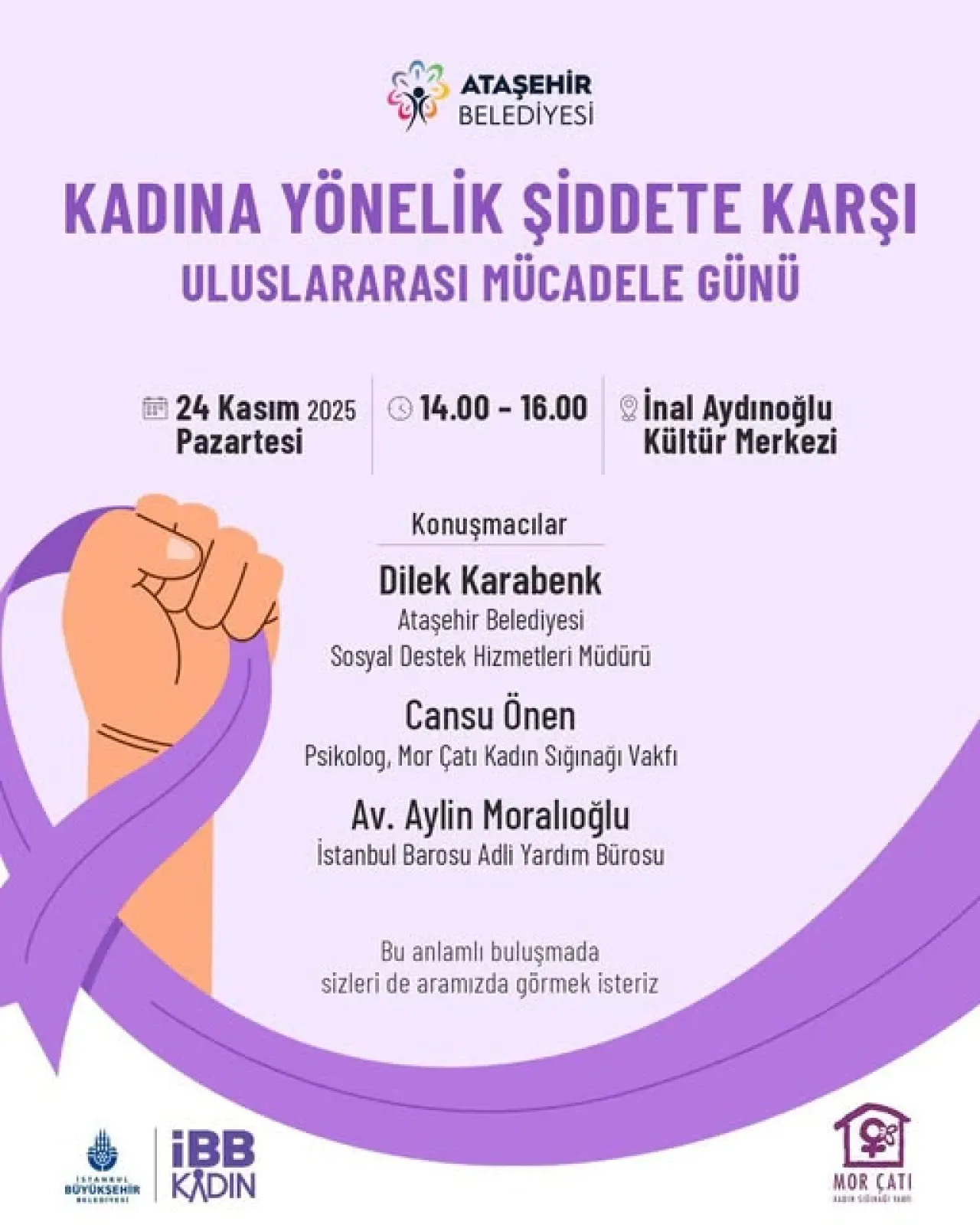 Ataşehir'de Kadına Yönelik Şiddetle Mücadele İçin Önemli Buluşma Ataşehir'de Kadına Yönelik Şiddetle Mücadele İçin Önemli Buluşma