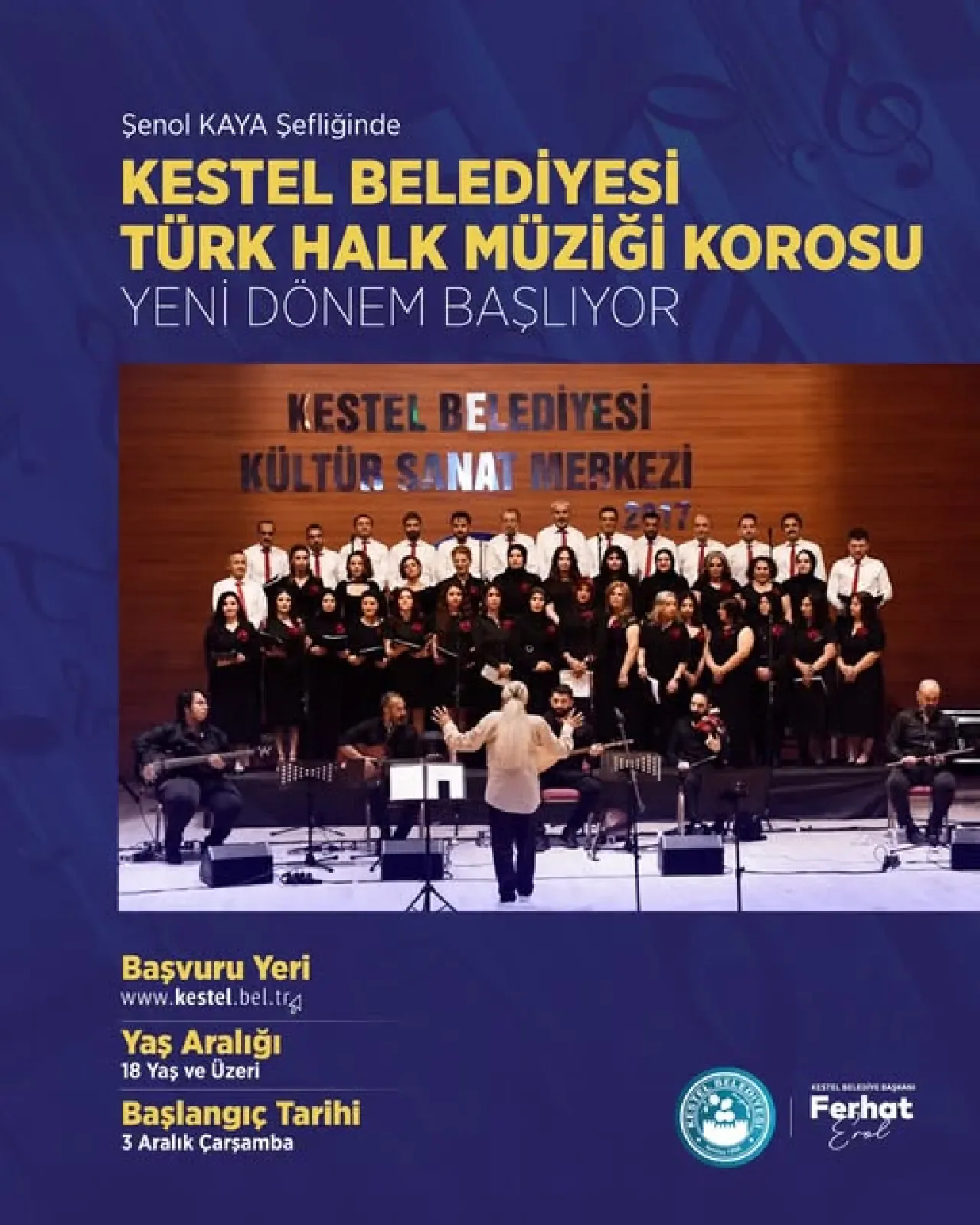 Kestel Belediyesi Türk Halk Müziği Korosu Yeni Dönem Kayıtları Başladı Kestel Belediyesi Türk Halk Müziği Korosu Yeni Dönem Kayıtları Başladı