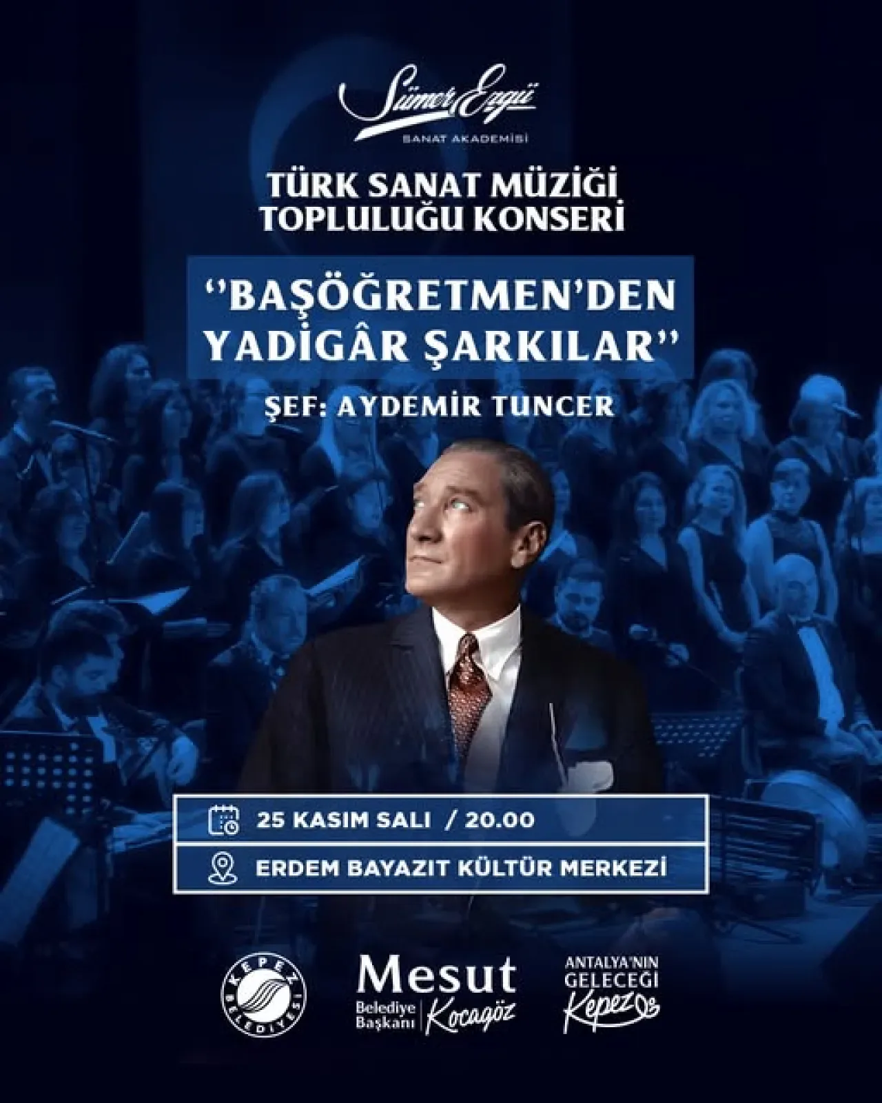 Başöğretmen'e Müzikal Selam: Kepez'de Unutulmaz Türk Sanat Müziği Gecesi Başöğretmen'e Müzikal Selam: Kepez'de Unutulmaz Türk Sanat Müziği Gecesi