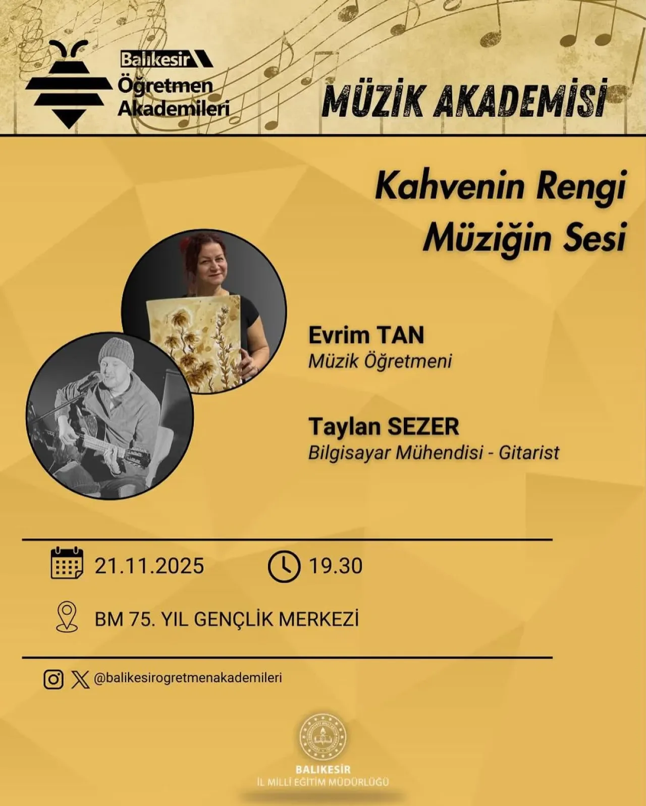 Balıkesir'de Öğretmenler İçin Müzik Akademisi Başlıyor Balıkesir'de Öğretmenler İçin Müzik Akademisi Başlıyor