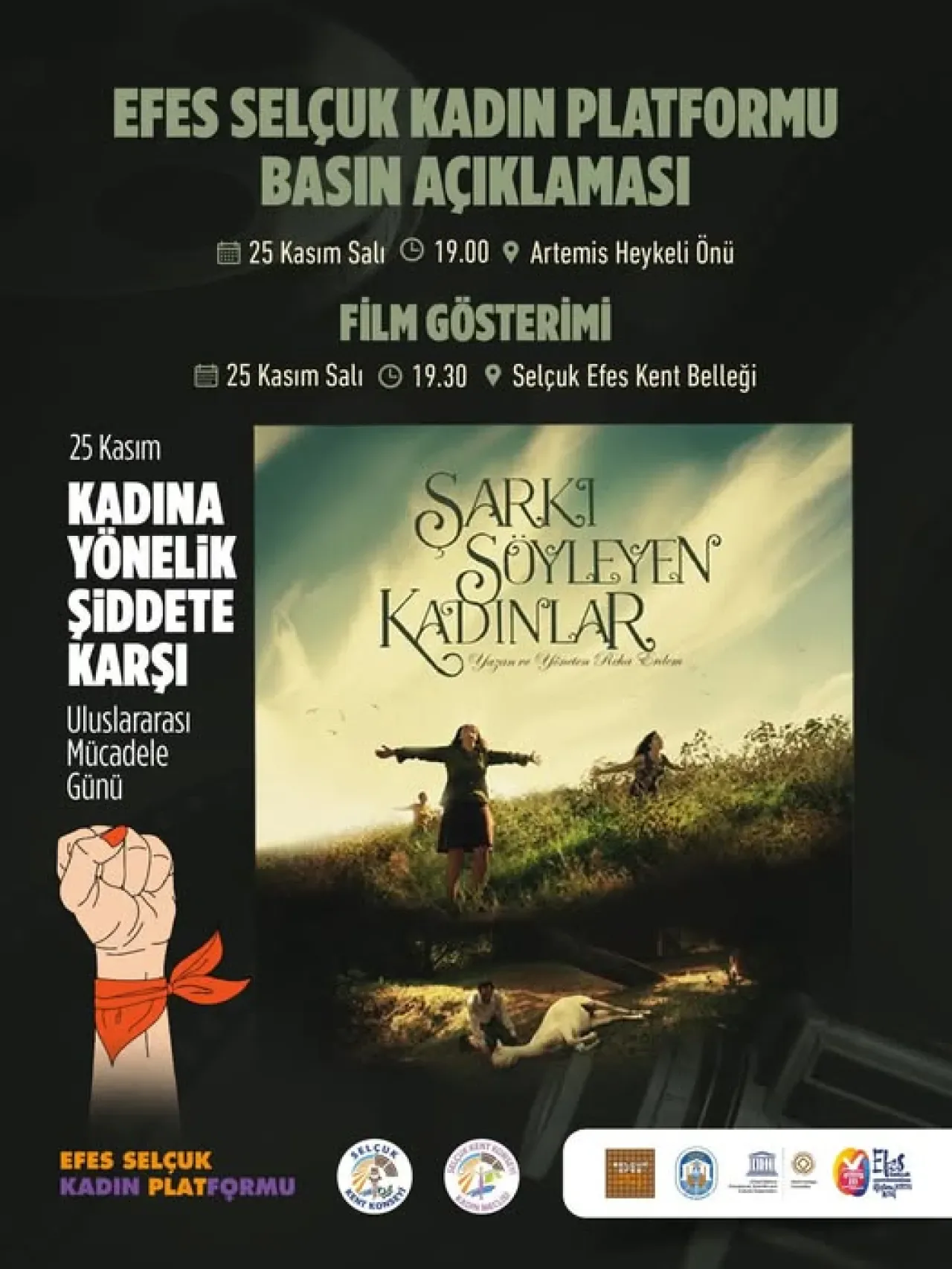 İzmir Selçuk'ta 25 Kasım'da Kadına Yönelik Şiddete Karşı Dayanışma Etkinliği İzmir Selçuk'ta 25 Kasım'da Kadına Yönelik Şiddete Karşı Dayanışma Etkinliği