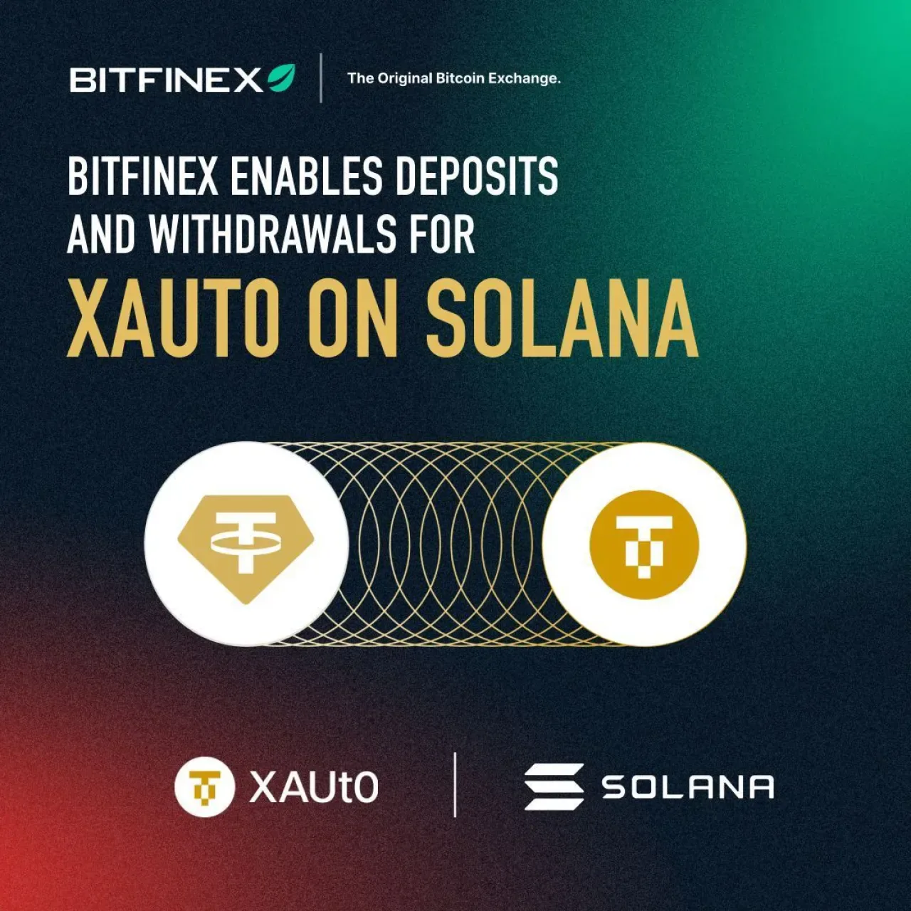 Bitfinex, Tether Altını (XAUt) İşlemlerini Solana Ağına Taşıdı Bitfinex, Tether Altını (XAUt) İşlemlerini Solana Ağına Taşıdı
