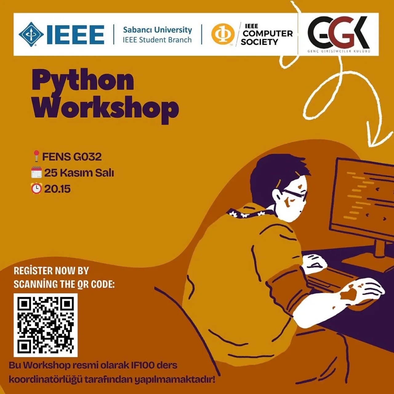 Sabancı Üniversitesi'nde IF100 Python Workshop'u Düzenleniyor Sabancı Üniversitesi'nde IF100 Python Workshop'u Düzenleniyor