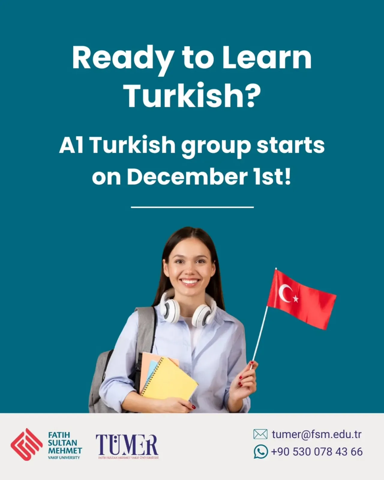 Yeni A1 Türkçe Kursu 1 Aralık'ta Başlıyor Yeni A1 Türkçe Kursu 1 Aralık'ta Başlıyor