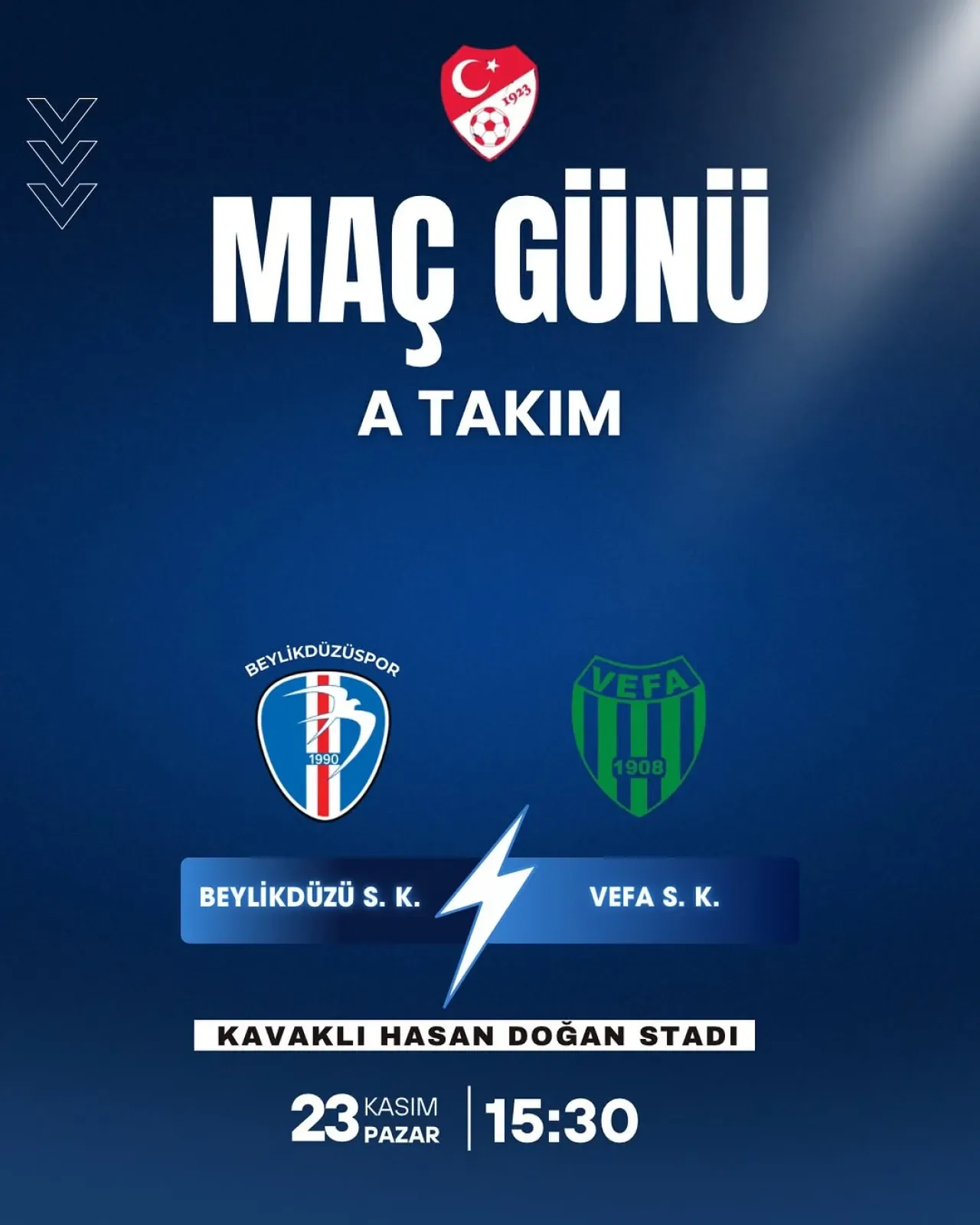 Beylikdüzü'nde Spor Heyecanı: Beylikdüzüspor Vefa S.K. Karşılaşmasına Davet Beylikdüzü'nde Spor Heyecanı: Beylikdüzüspor Vefa S.K. Karşılaşmasına Davet