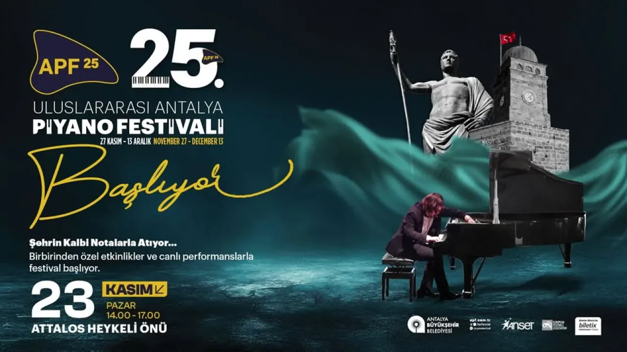 25. Uluslararası Antalya Piyano Festivali'ne Pazar Günü Devam 25. Uluslararası Antalya Piyano Festivali'ne Pazar Günü Devam