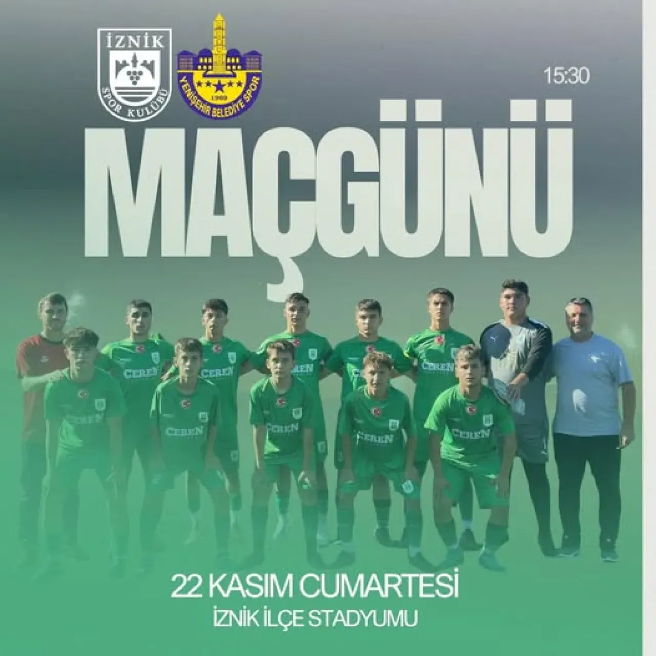 İznikspor U16 Takımı, Şampiyonluk Yolunda Kritik Maça Çıkıyor İznikspor U16 Takımı, Şampiyonluk Yolunda Kritik Maça Çıkıyor