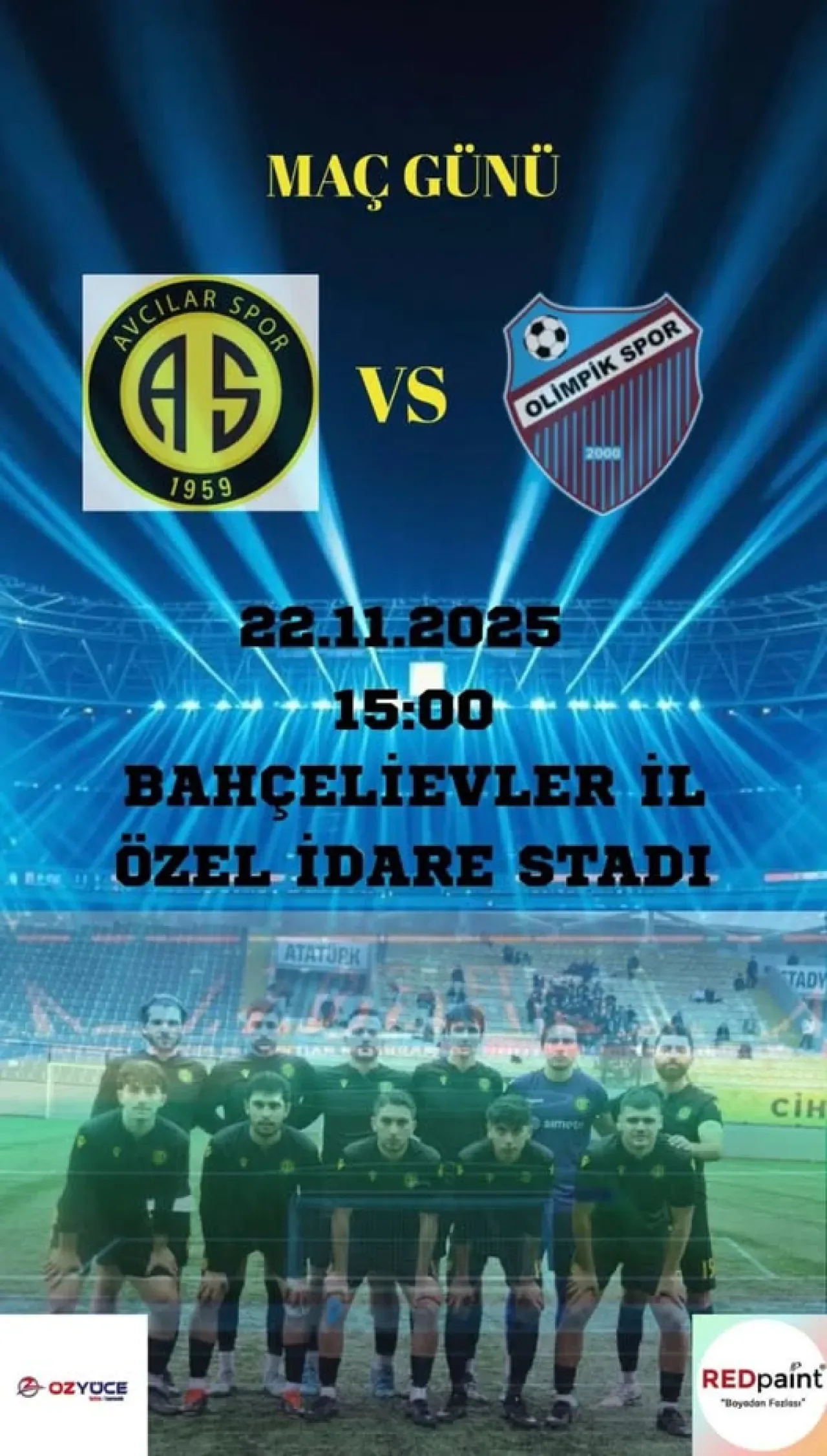 Avcılar Spor, Bahçelievler Olimpikspor ile Sahada Karşılaşacak Avcılar Spor, Bahçelievler Olimpikspor ile Sahada Karşılaşacak