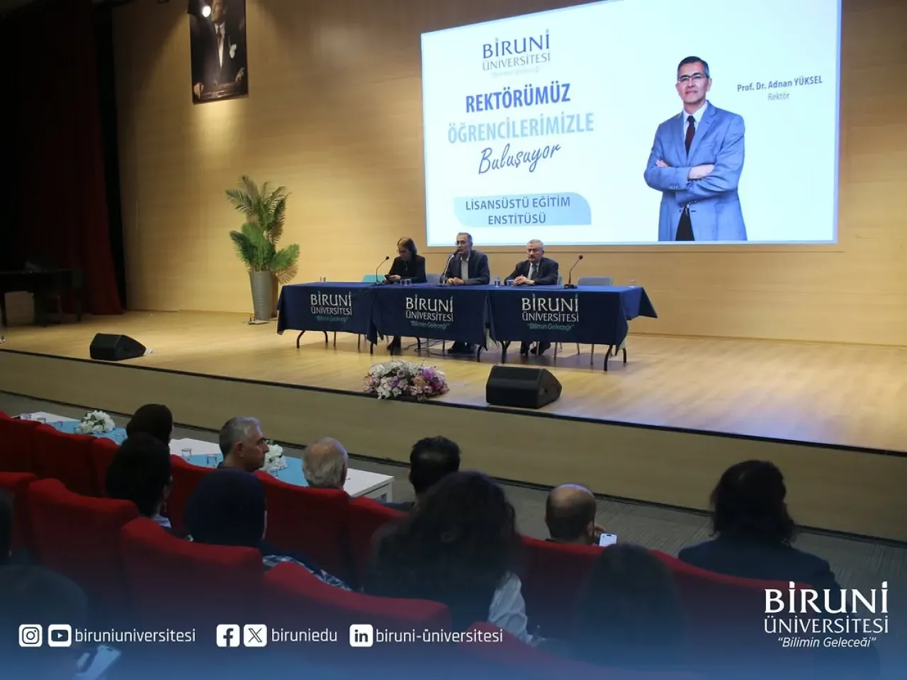 Biruni Üniversitesi Rektörü Yüksel, Lisansüstü Öğrencileri ile Bir Araya Geldi Biruni Üniversitesi Rektörü Yüksel, Lisansüstü Öğrencileri ile Bir Araya Geldi