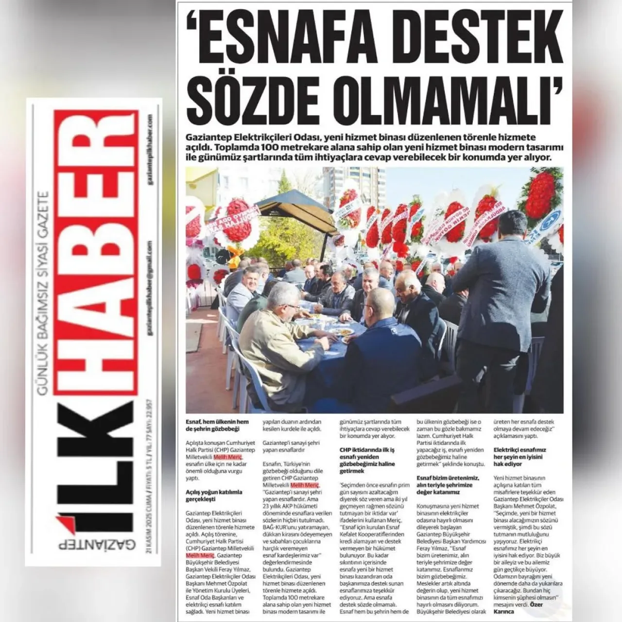 Gaziantep Milletvekili Melih Meriç: Esnafın Gerçek Sorunu Tabela Değil, Vergi ve Zamlar Gaziantep Milletvekili Melih Meriç: Esnafın Gerçek Sorunu Tabela Değil, Vergi ve Zamlar
