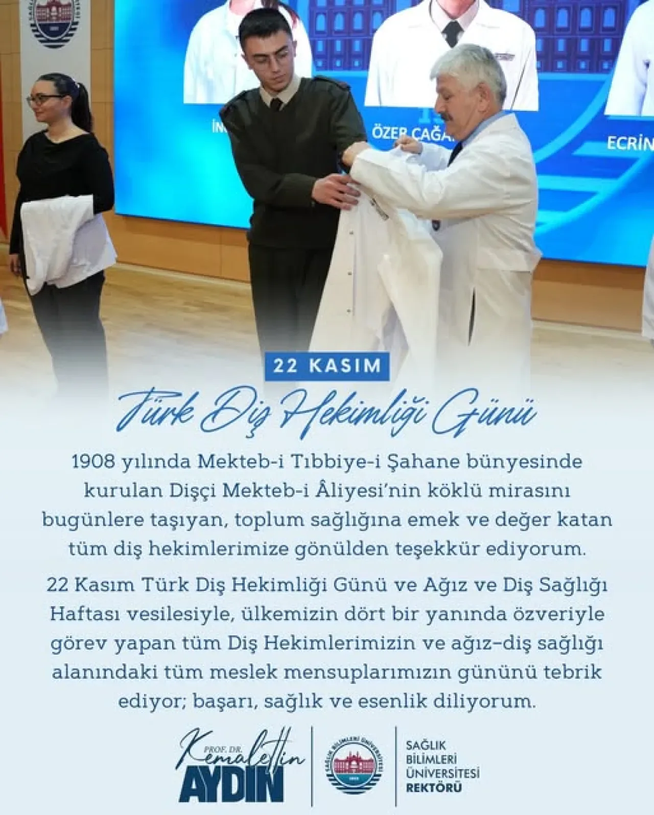 Sağlık Bilimleri Üniversitesi, Türk Diş Hekimliği Günü ve Ağız ve Diş Sağlığı Haftası'na Dikkat Çekti Sağlık Bilimleri Üniversitesi, Türk Diş Hekimliği Günü ve Ağız ve Diş Sağlığı Haftası'na Dikkat Çekti
