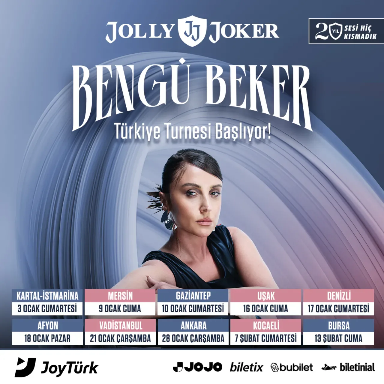 Bengü Beker, Jolly Joker ile 9 Şehirde Sahne Alacak Bengü Beker, Jolly Joker ile 9 Şehirde Sahne Alacak