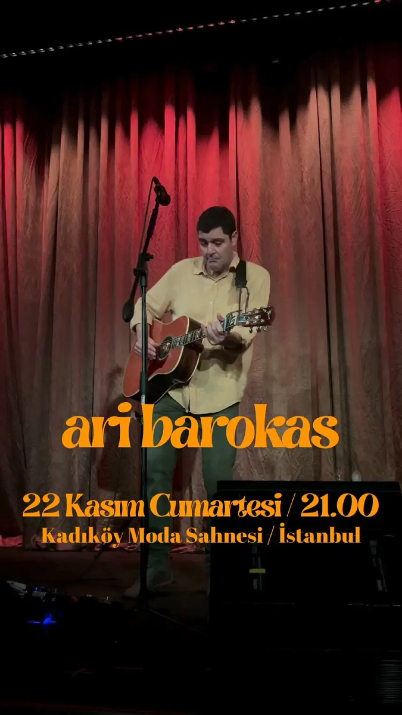 Ari Barokas, 22 Kasım'da Moda Sahne'de Müzikseverlerle Buluşuyor Ari Barokas, 22 Kasım'da Moda Sahne'de Müzikseverlerle Buluşuyor