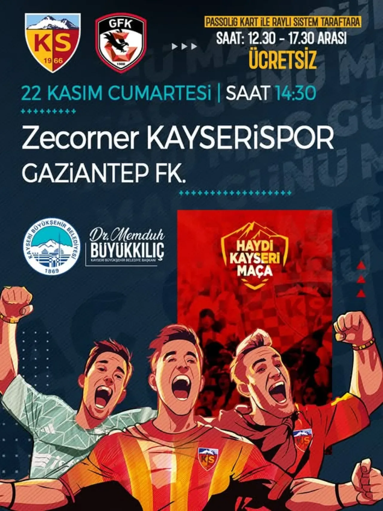 Kayserispor, Gaziantep FK ile Kendi Sahasında Karşılaşıyor Kayserispor, Gaziantep FK ile Kendi Sahasında Karşılaşıyor