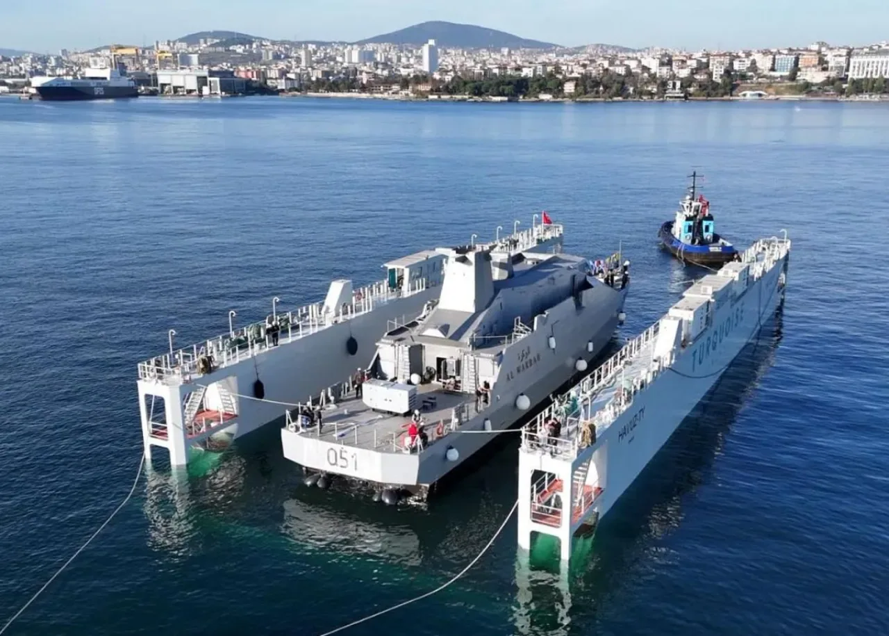 Katar Donanması'na Türk Yapımı İlk Füze Hücumbotu Denize İndirildi Katar Donanması'na Türk Yapımı İlk Füze Hücumbotu Denize İndirildi