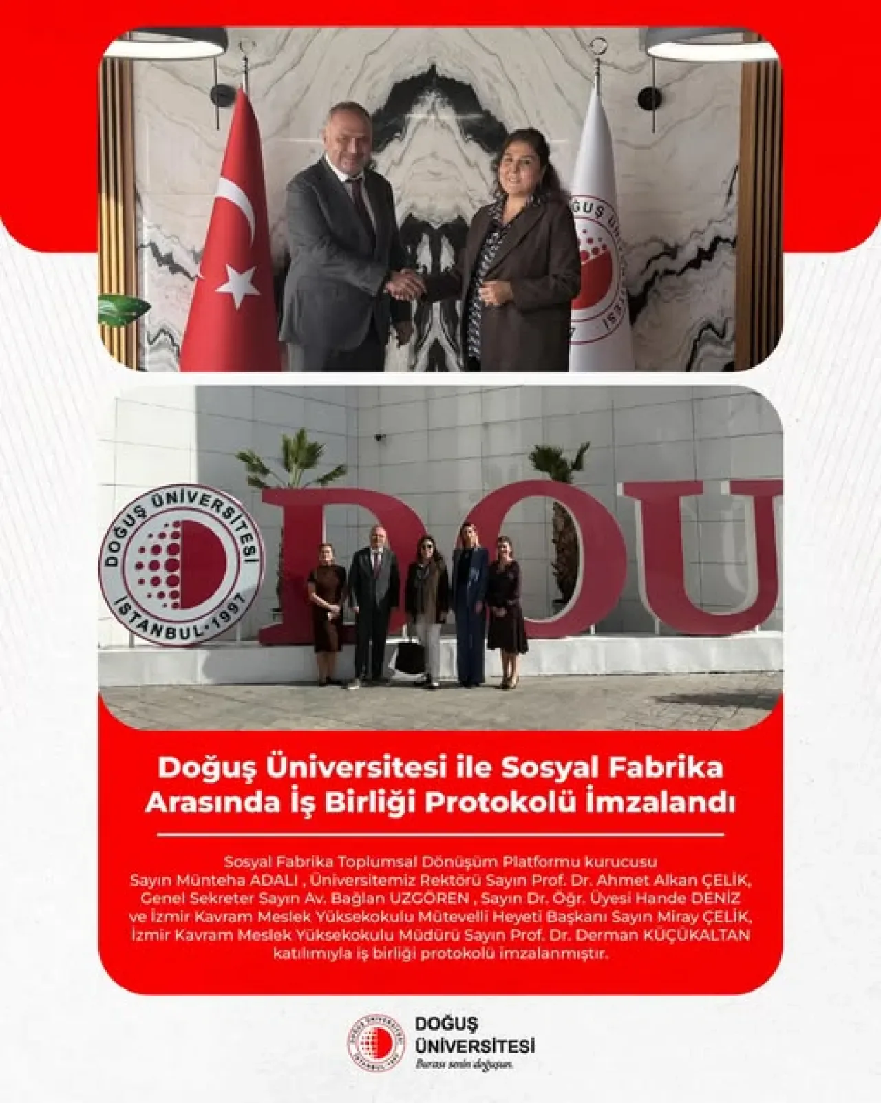 Doğuş Üniversitesi ve Sosyal Fabrika, Sürdürülebilir Kalkınma İçin İş Birliğine Gitti Doğuş Üniversitesi ve Sosyal Fabrika, Sürdürülebilir Kalkınma İçin İş Birliğine Gitti