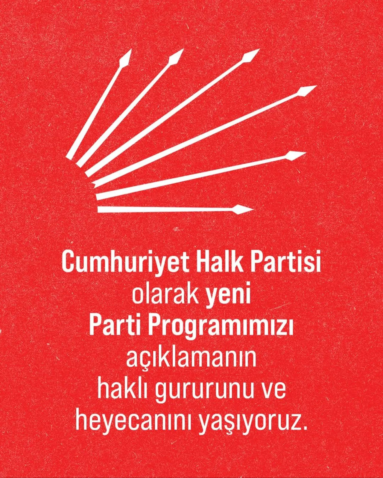 CHP'nin Yeni Parti Programı Açıklandı CHP'nin Yeni Parti Programı Açıklandı
