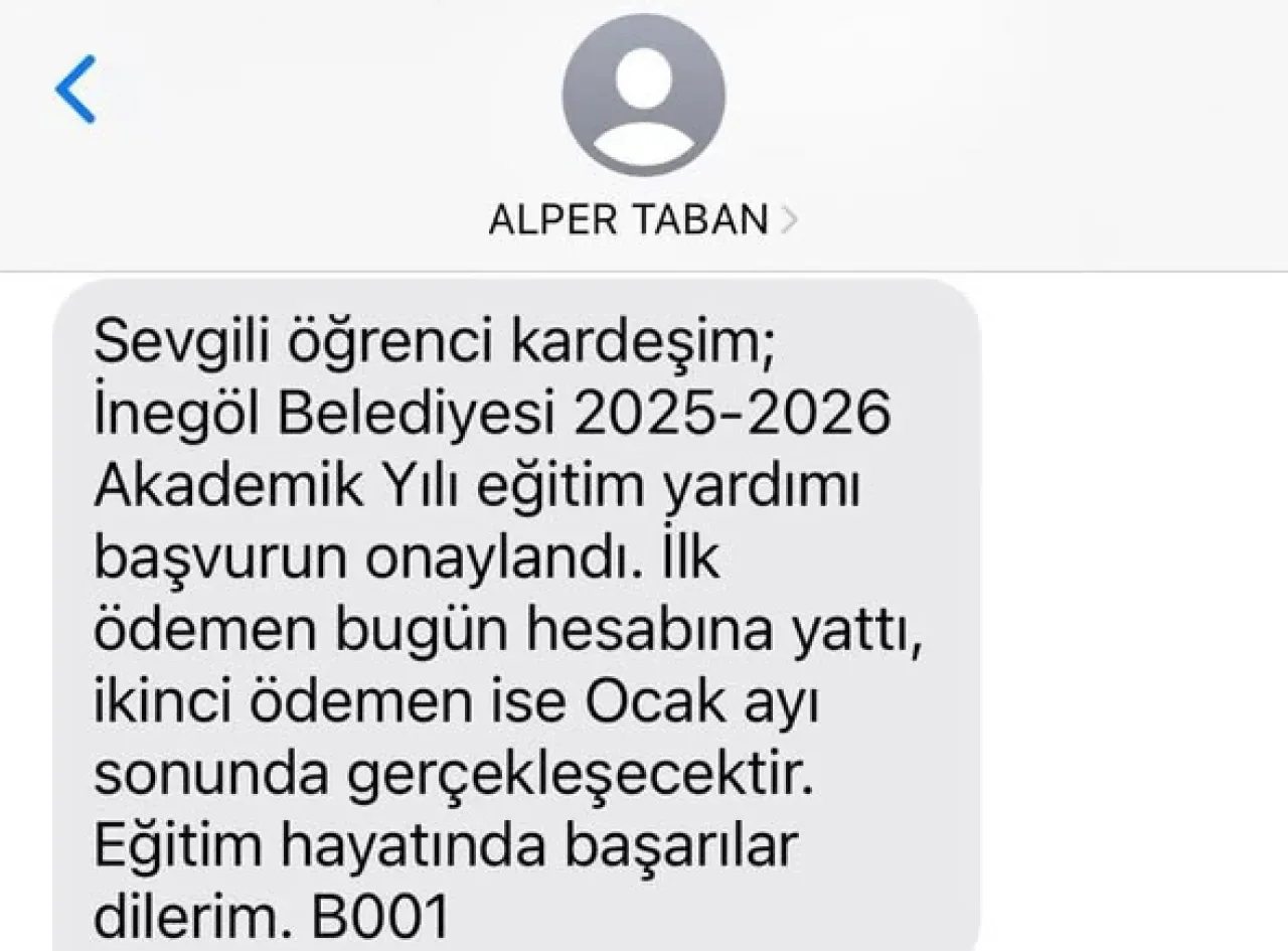 İnegöl Belediyesi'nden Üniversite Öğrencilerine Eğitim Yardımı İnegöl Belediyesi'nden Üniversite Öğrencilerine Eğitim Yardımı