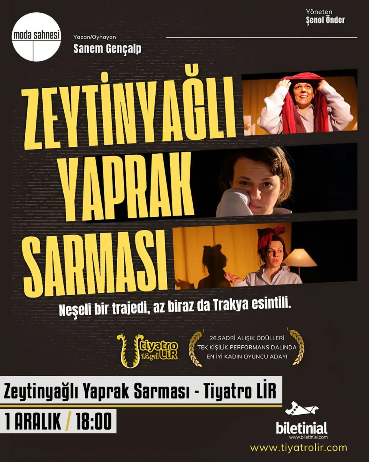 Zeytinyağlı Yaprak Sarması Tiyatro Oyunu Moda Sahnesi'nde Seyirciyle Buluşuyor Zeytinyağlı Yaprak Sarması Tiyatro Oyunu Moda Sahnesi'nde Seyirciyle Buluşuyor