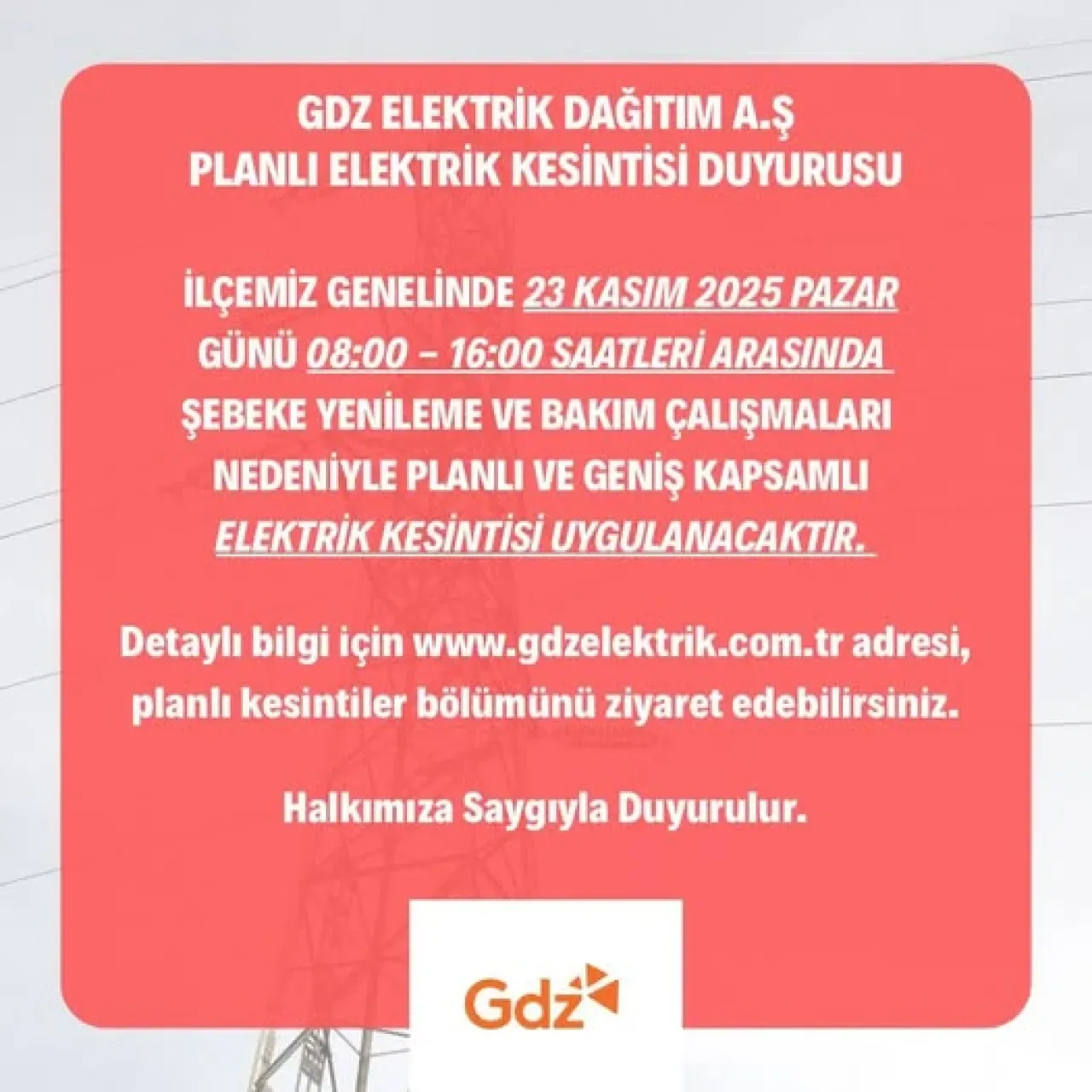 Bayındır'da Planlı Elektrik Kesintisi: Tarih ve Saatler Bayındır'da Planlı Elektrik Kesintisi: Tarih ve Saatler