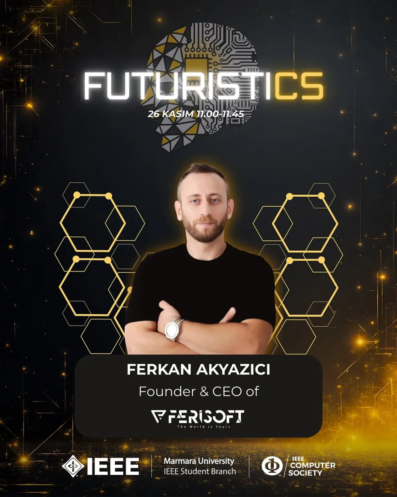 Ferisoft CEO'su Ferkan Akyazıcı, FUTURISTICS Zirvesi'nde Yapay Zekayı Anlatacak Ferisoft CEO'su Ferkan Akyazıcı, FUTURISTICS Zirvesi'nde Yapay Zekayı Anlatacak