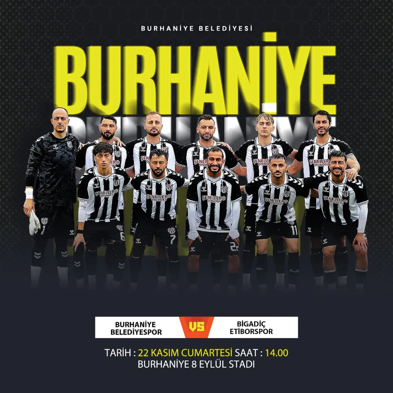 Burhaniye Belediyespor, Bigadiç Etiborspor'u 8 Eylül Stadyumu'nda Ağırlayacak Burhaniye Belediyespor, Bigadiç Etiborspor'u 8 Eylül Stadyumu'nda Ağırlayacak