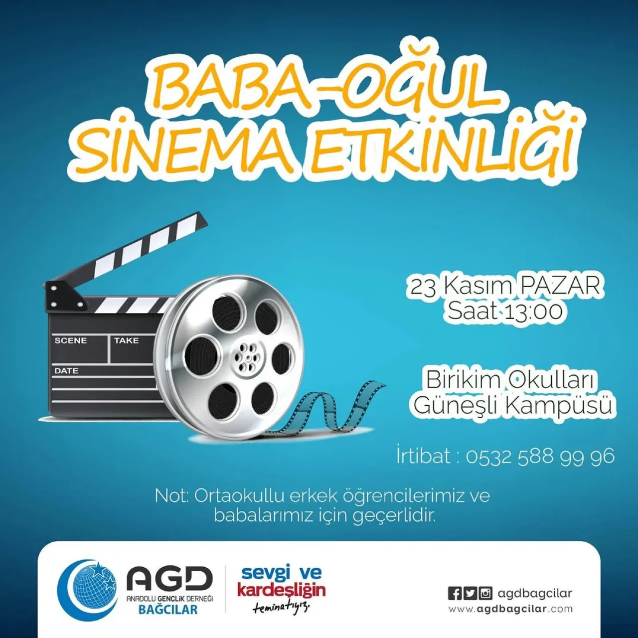 Baba Oğul Sinema Etkinliği Bağcılar'da Gerçekleşecek Baba Oğul Sinema Etkinliği Bağcılar'da Gerçekleşecek