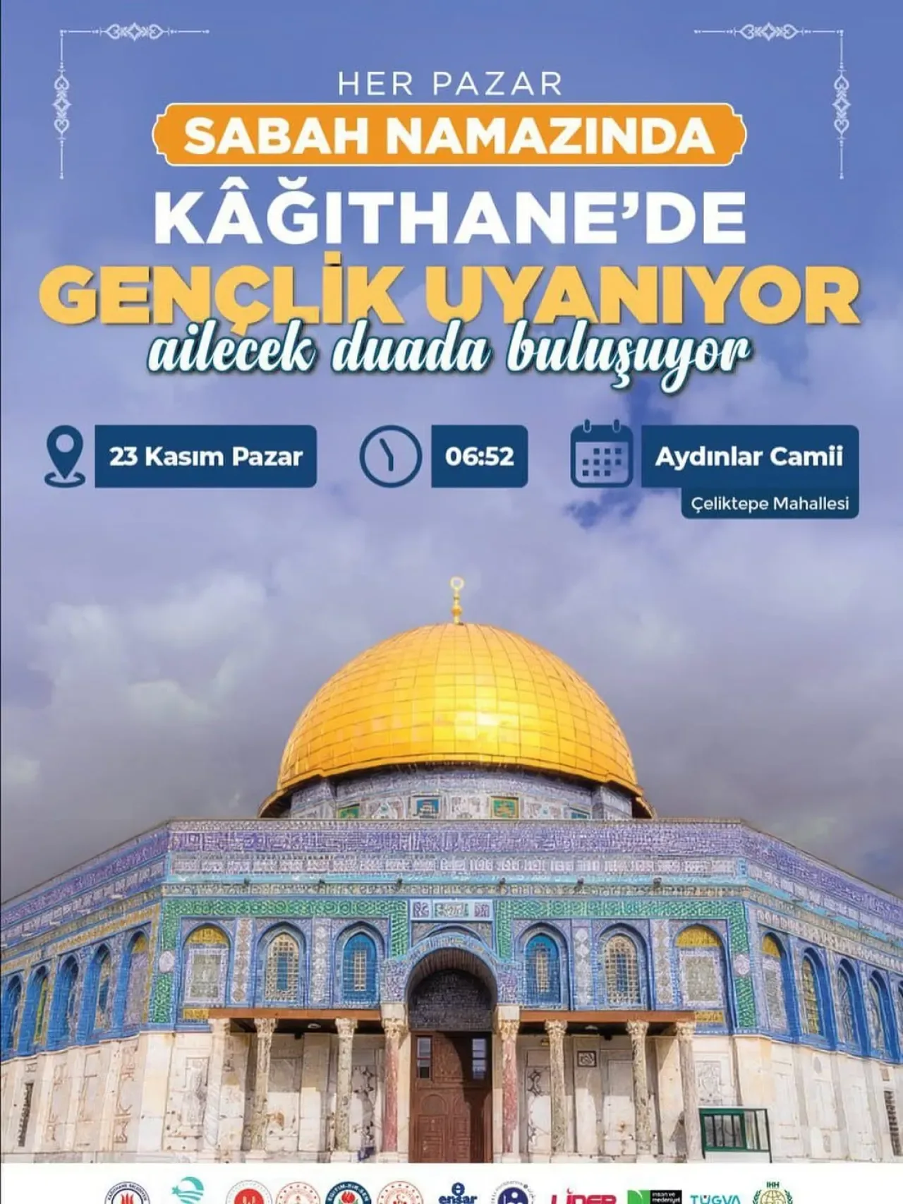 Kâğıthane'de Her Pazar Sabahı Aileler ve Gençler Aydınlar Camii'nde Buluşuyor Kâğıthane'de Her Pazar Sabahı Aileler ve Gençler Aydınlar Camii'nde Buluşuyor