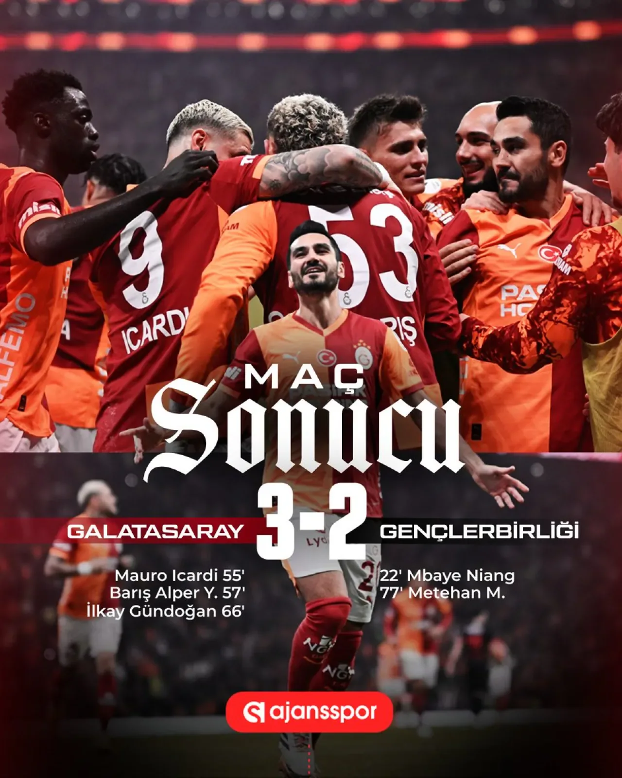 Galatasaray, Rams Park'taki 5 Gollü Maçta 3 Puanı Aldı Galatasaray, Rams Park'taki 5 Gollü Maçta 3 Puanı Aldı