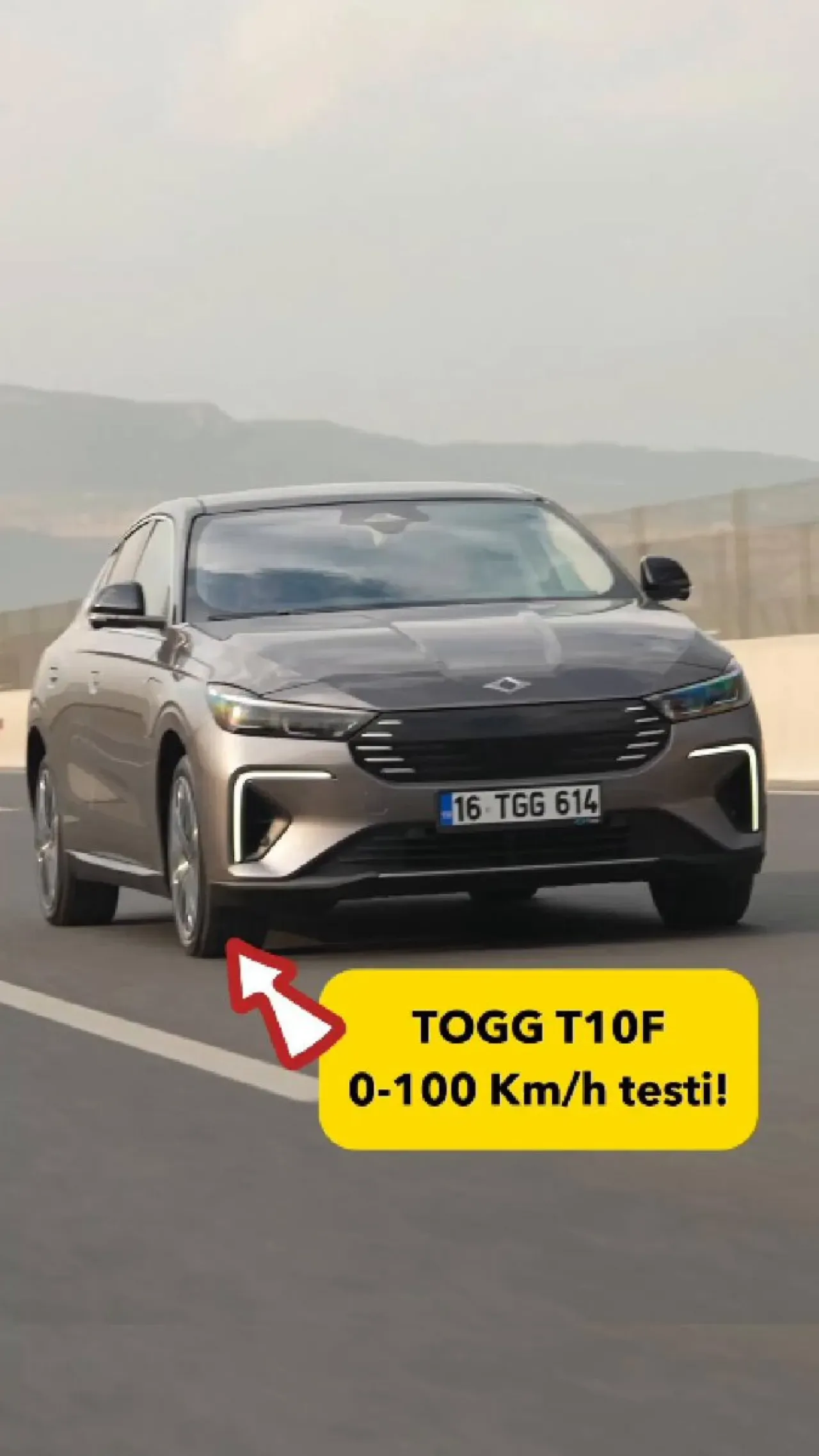 TOGG T10F Modeli 0-100 Km/s Hızlanma Testi ile Performansını Gözler Önüne Serdi TOGG T10F Modeli 0-100 Km/s Hızlanma Testi ile Performansını Gözler Önüne Serdi