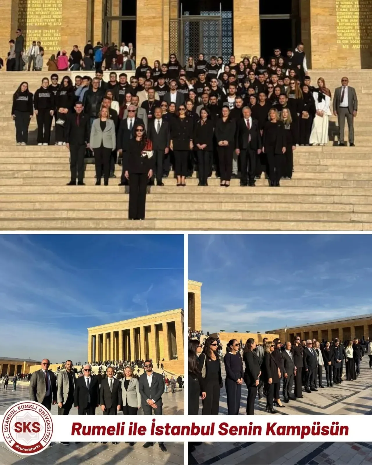 İstanbul Rumeli Üniversitesi Kuruluşunun 10. Yılında Anıtkabir'i Ziyaret Etti İstanbul Rumeli Üniversitesi Kuruluşunun 10. Yılında Anıtkabir'i Ziyaret Etti