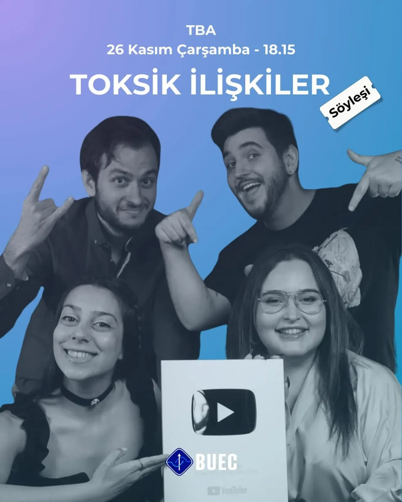 Boğaziçi Üniversitesi'nde Toksik İlişkiler Konuşulacak Boğaziçi Üniversitesi'nde Toksik İlişkiler Konuşulacak