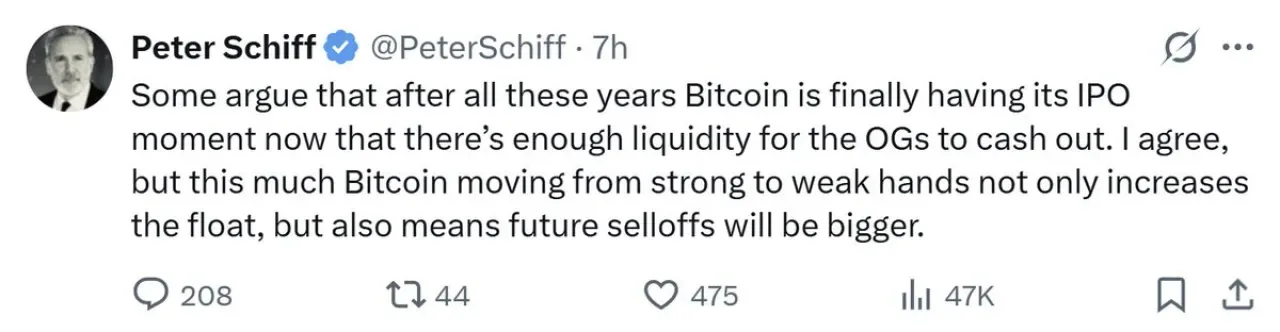 Bitcoin'de Yeni Bir Dip Beklentisi: Peter Schiff Uyarıyor Bitcoin'de Yeni Bir Dip Beklentisi: Peter Schiff Uyarıyor