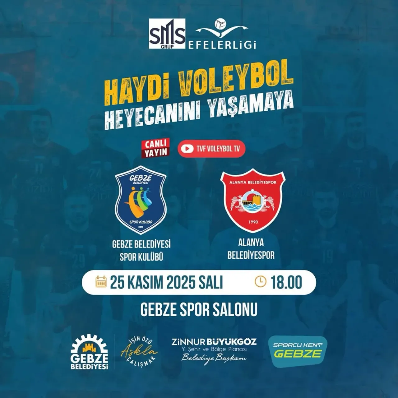 Gebze Belediyesi, Voleybol Ligi'nde Alanya Belediyesi'ni Ağırlayacak Gebze Belediyesi, Voleybol Ligi'nde Alanya Belediyesi'ni Ağırlayacak